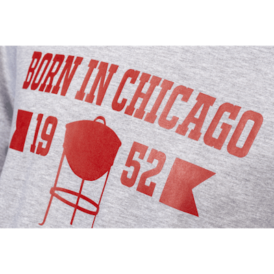 ”Born in Chicago” T-Shirt För Herr – grå-view 1