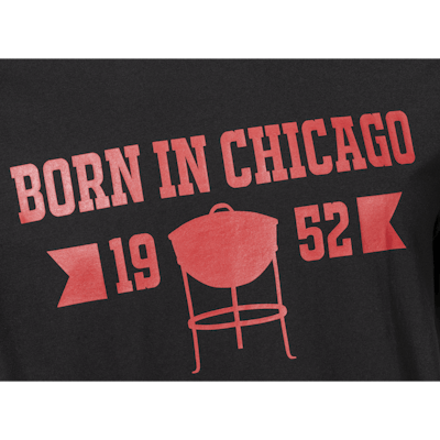 "Born in Chicago” T-Shirt för Herr – svart-view 1
