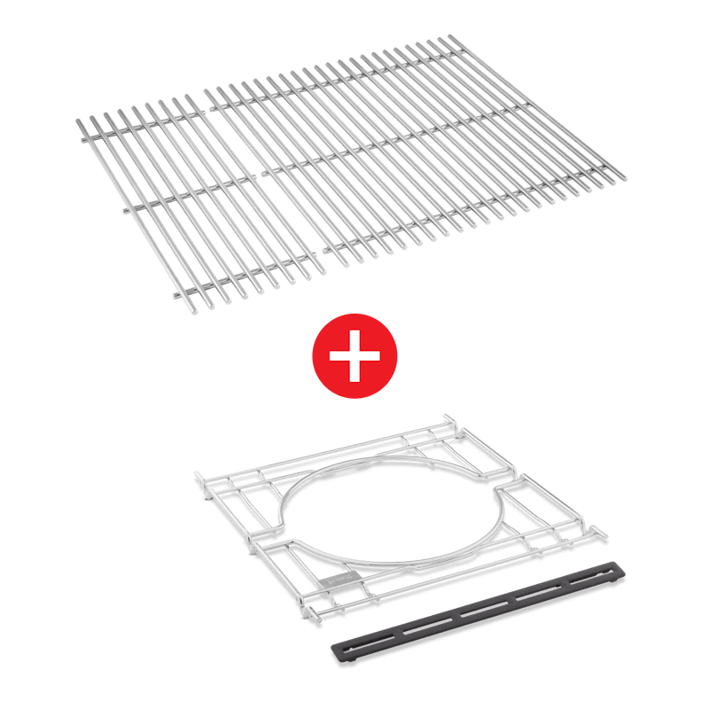Kit de cadre et grilles de cuisson en acier inoxydable WEBER CRAFTED pour SPIRIT série 300 et SMOKEFIRE EX4 image number 0